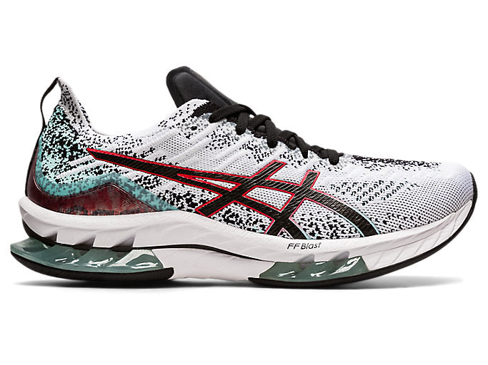 Men's Asics Gel-Kinsei Blast, White/Black, 9.5 D Medium