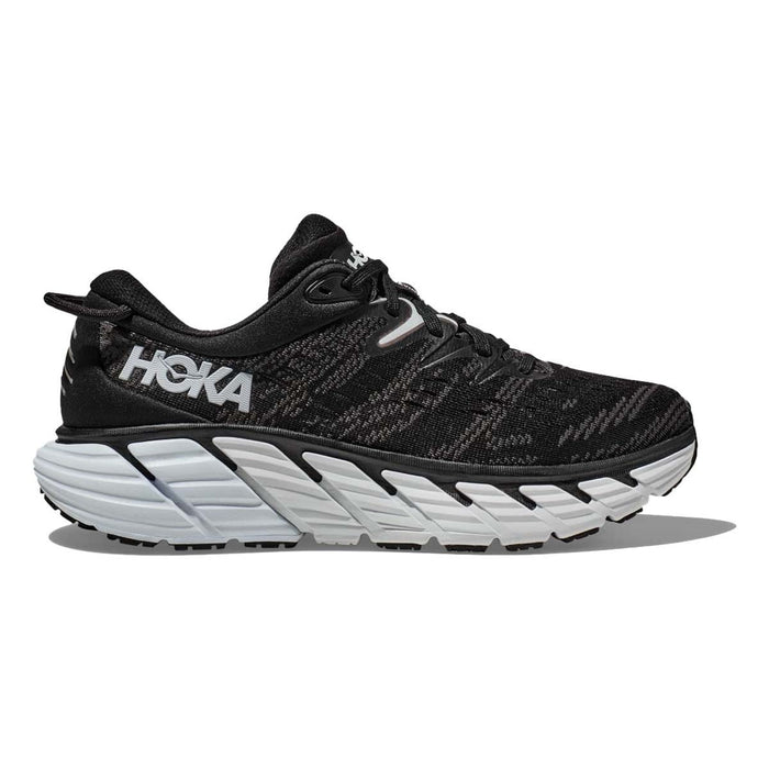 Women's Hoka One One Gaviota 4, Black/White, 9 B Medium