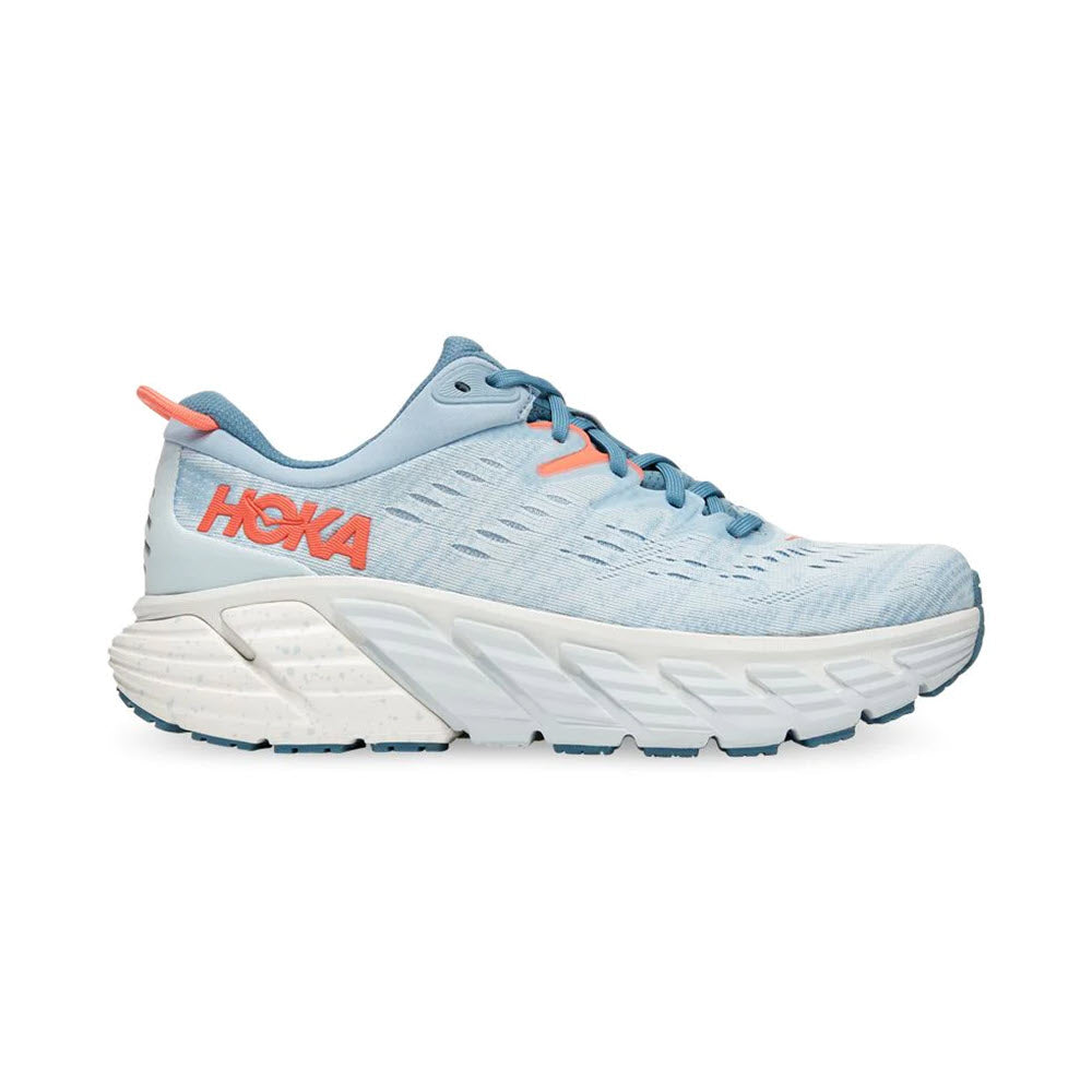 Women's Hoka One One Gaviota 4, Blue Fog/Plein Air, 12 B Medium