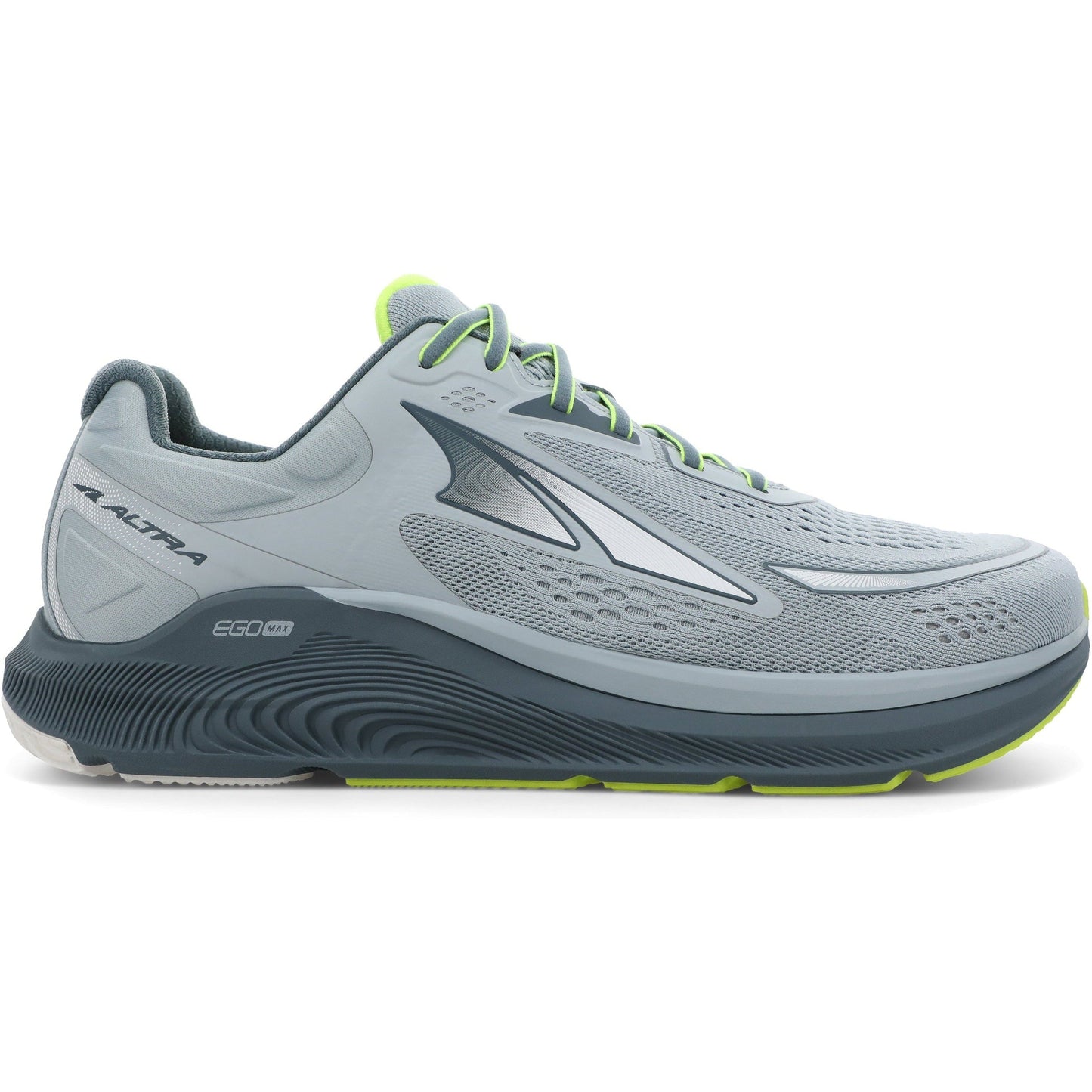Men's Altra Paradigm 6, Grey/Lime, 14 D Medium