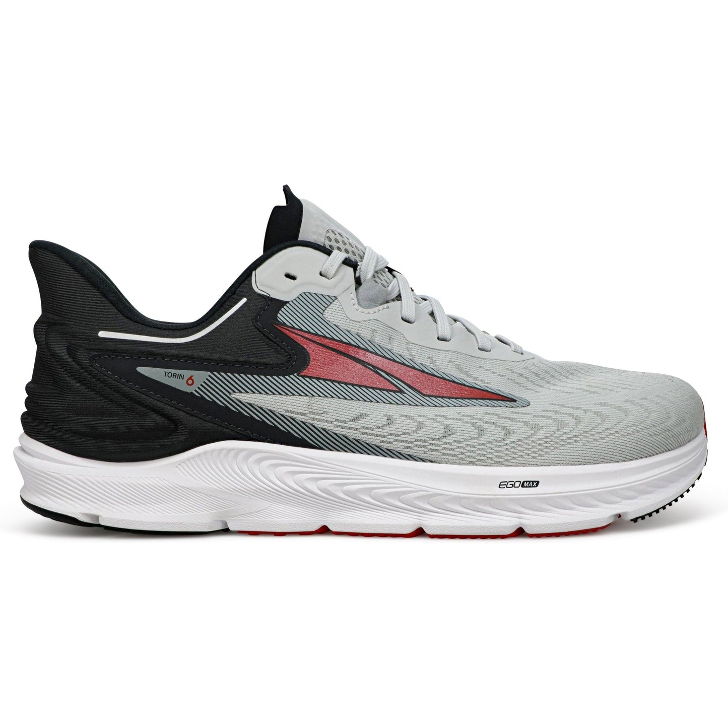 Men's Altra Torin 6, Gray/Red, 11 2E Wide