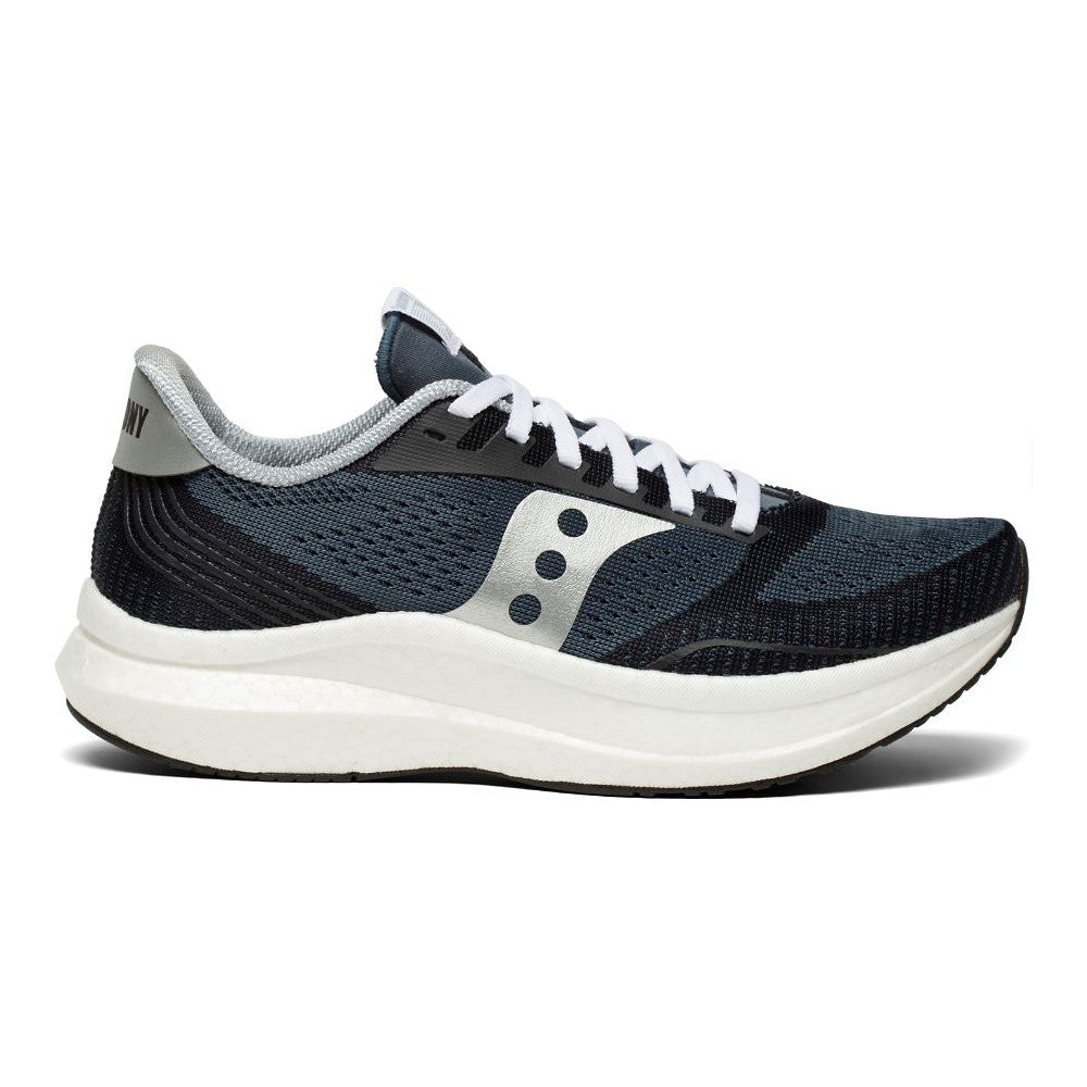 Women's Saucony Endorphin Pro, Icon Pack - Navy/Silver, 8 B Medium
