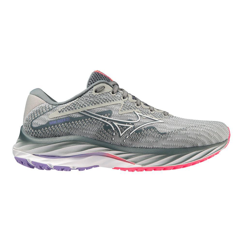 Women's Mizuno Wave Rider 27, Pearl Blue/White, 7.5 B Medium