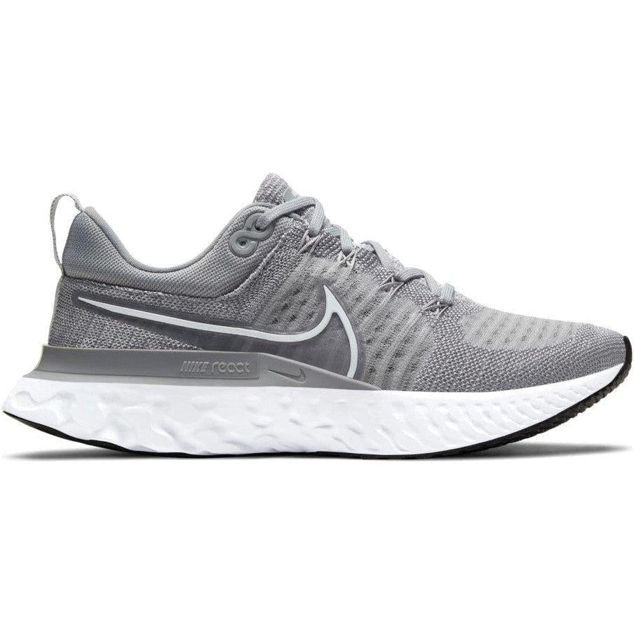 Women's Nike React Infinity Run Flyknit 2, Particle Grey/White/Grey Fog/Black, 8 B Medium