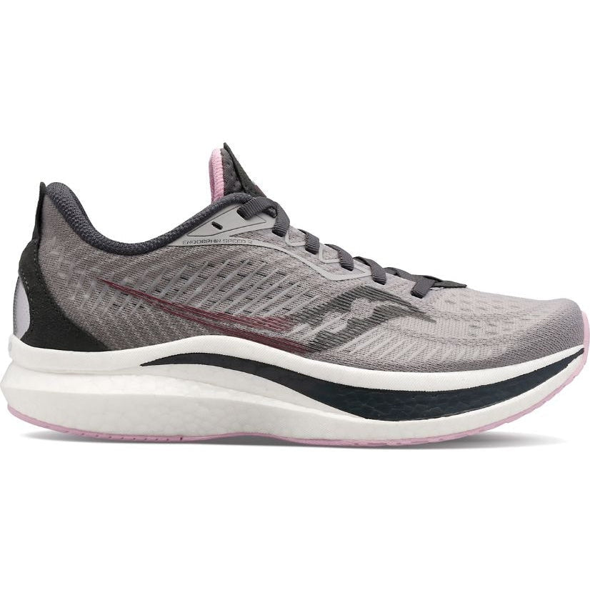 Women's Saucony Endorphin Speed 2, ALLOY/QUARTZ, 8.5 B Medium