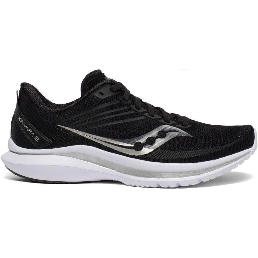 Women's Saucony Kinvara 12, Black/Silver, 8.5 B Medium