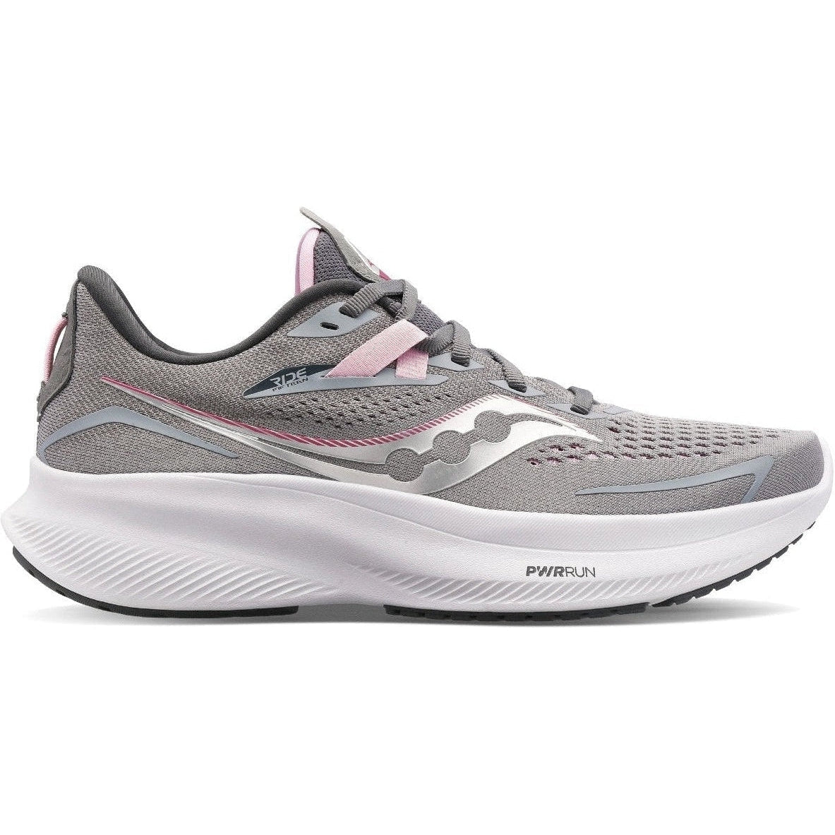 Women's Saucony Ride 15, Alloy/Quartz, 7 B Medium