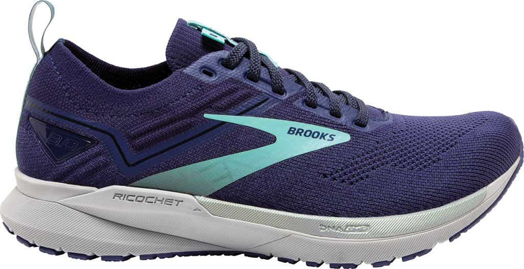 Women's Brooks Ricochet 3, Peacoat/Ribbon/Blue Tint, 9.5 B Medium