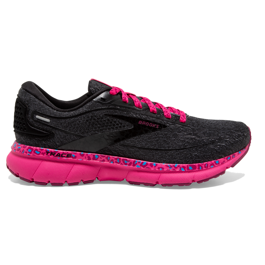 Women's Brooks Trace 2, Magenta/Black/Ebony, 8.5 B Medium