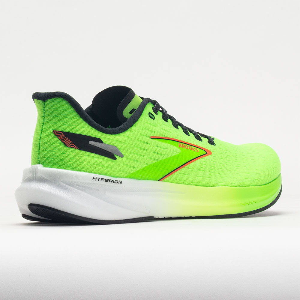 Brooks Hyperion Men's Green Gecko/Red Orange/White