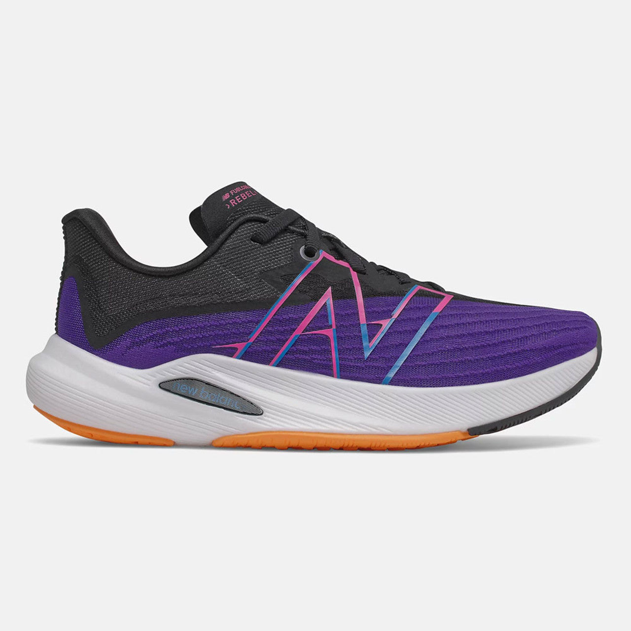 Women's New Balance FuelCell Rebel V2, Deep Violet/Black, 7 B Medium