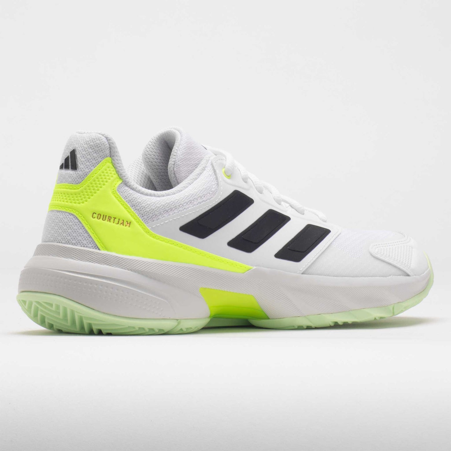 adidas CourtJam Control 3 Men's White/Core Black/Lucid Lemon