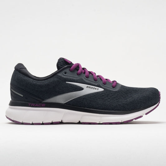 Women's Brooks Trace, Ebony/Black/Wood Violet, 8.5 B Medium