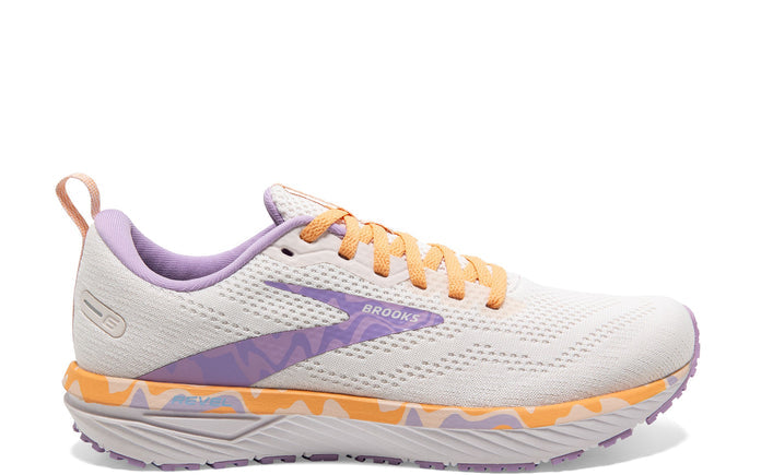 Women's Brooks Revel 6, White/Vista/Lavendula, 11 B Medium