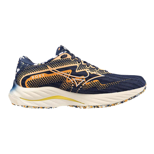Women's Mizuno Wave Rider 27 Roxy, Naval Academy-White, 7.5 B Medium