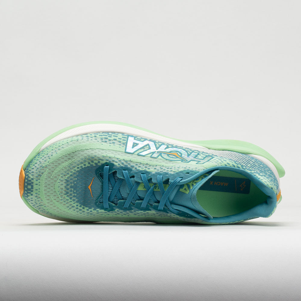 HOKA Mach X Men's  Ocean Mist/Lime Glow