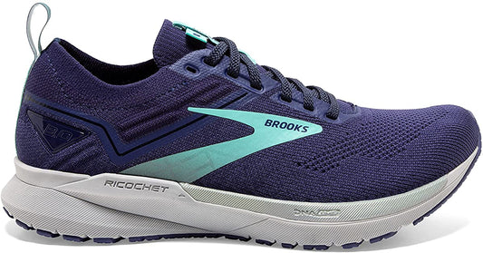 Women's Brooks Ricochet 3, Peacoat/Ribbon/Blue Tint, 5.5 B Medium