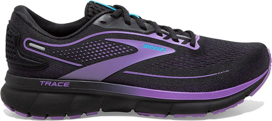 Women's Brooks Trace 2, Black/Ebony/Bellflower, 8.5 B Medium