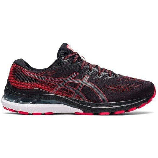Men's Asics Gel-Kayano 28, Black/Electric Red, 8.5 D Medium