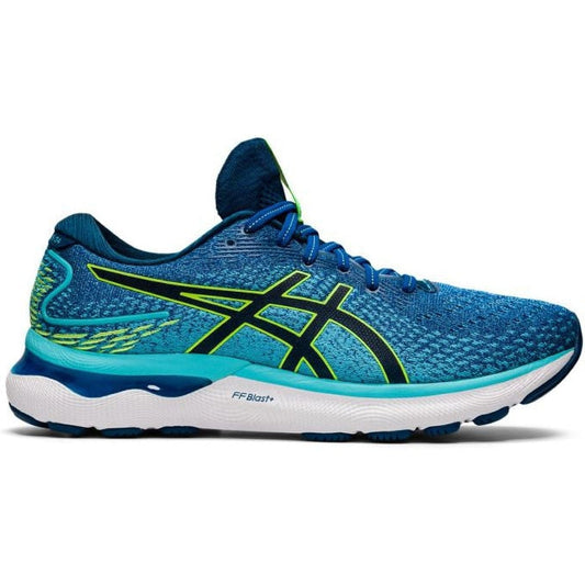 Men's Asics Gel-Nimbus 24, Lake Drive/Hazard Green, 12 D Medium
