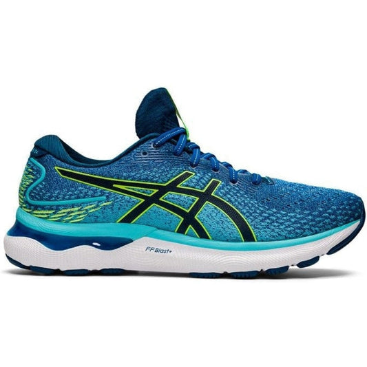 Men's Asics Gel-Nimbus 24, Lake Drive/Hazard Green, 11.5 D Medium