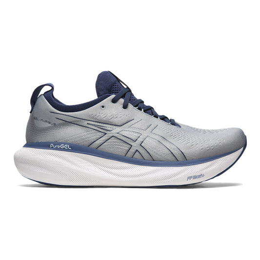 Men's Asics Gel-Nimbus 25, Sheet Rock/Indigo Blue, 10.5 D Medium