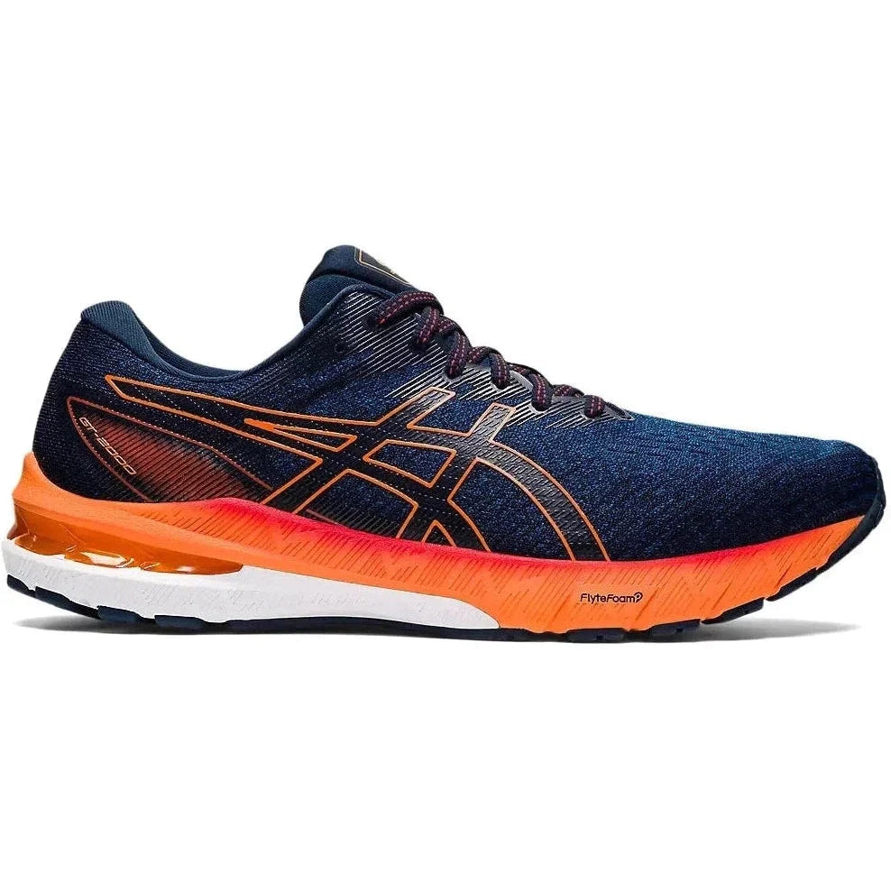 Men's Asics GT-2000 10, MAKO BLUE/SHOCKING ORANGE, 11 D Medium