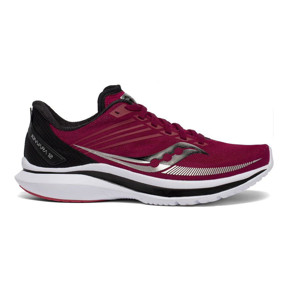 Women's Saucony Kinvara 12, Cherry/Black, 6.5 B Medium