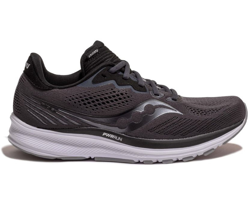 Women's Saucony Ride 14, Black/White, 10 B Medium