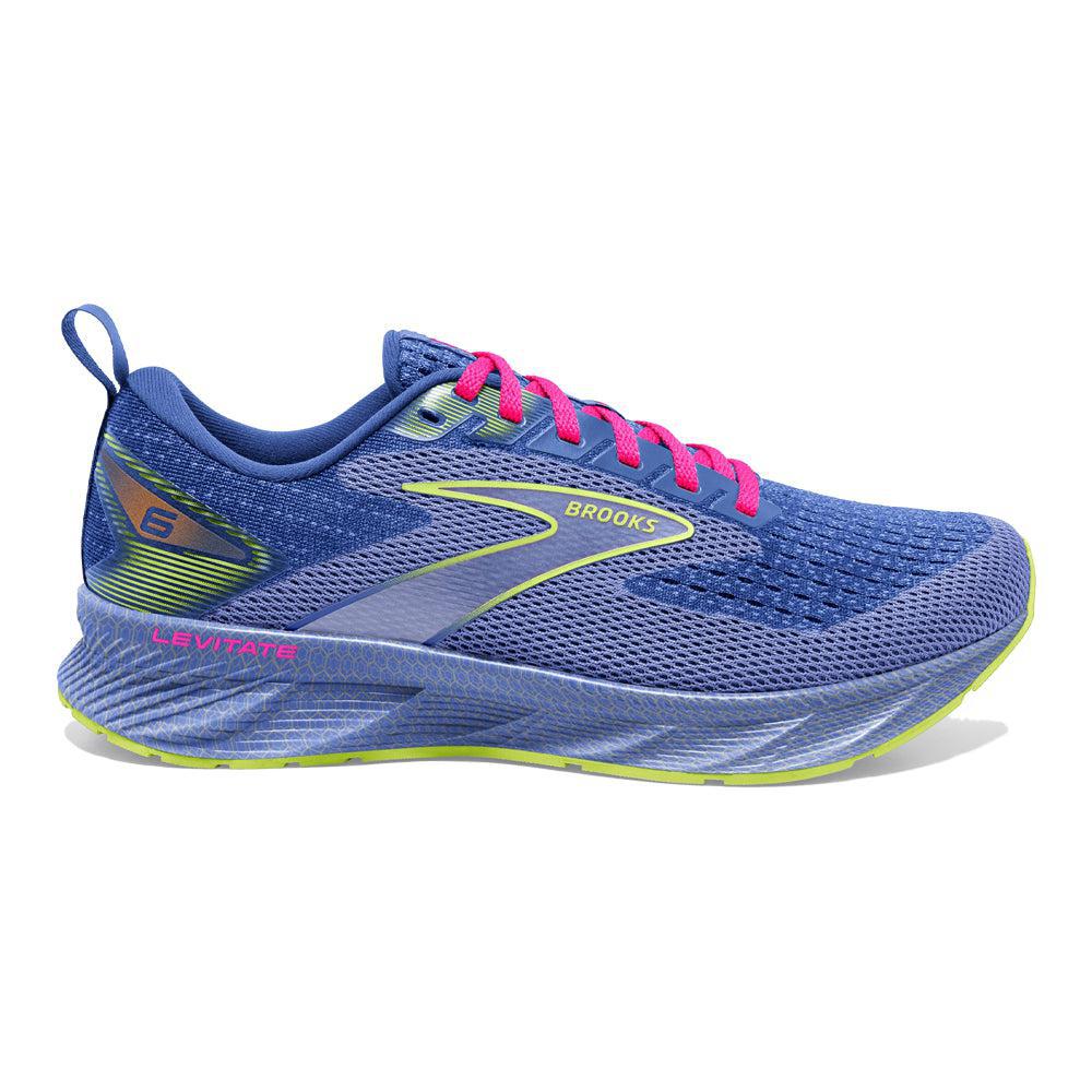 Women's Brooks Levitate 6, Purple/Pink, 9.5 B Medium