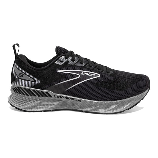 Women's Brooks Levitate GTS 6, Black/Blackened Pearl/White, 11.5 B Medium