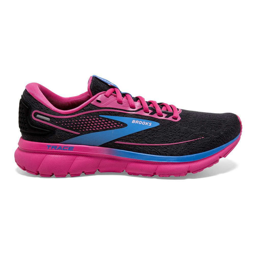 Women's Brooks Trace 2, Black/Marina/Lilac Rose, 9.5 B Medium