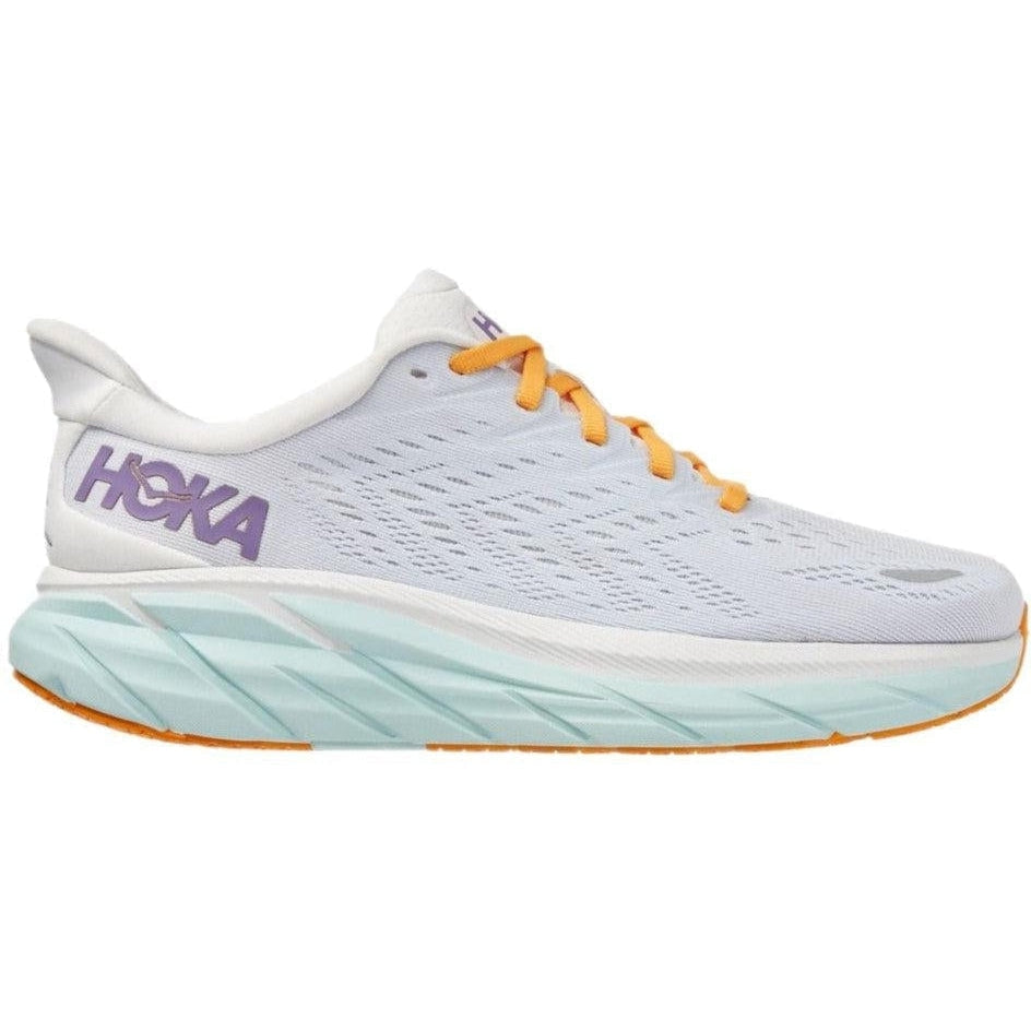 Women's Hoka One One Clifton 8, Bland De Blanc/White, 10 B Medium