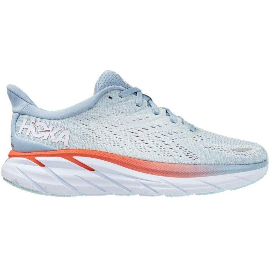 Women's Hoka One One Clifton 8, Blue Fog/Plein Air, 8 B Medium