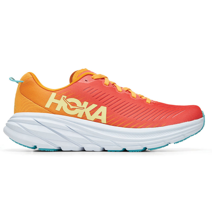 Women's Hoka One One Rincon 3, Camellia/Radiant Yellow, 11 B Medium