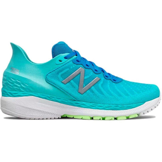 Women's New Balance Fresh Foam 860 v11, Virtual Sky/Bleached Lime Glo, 6.5 D Wide