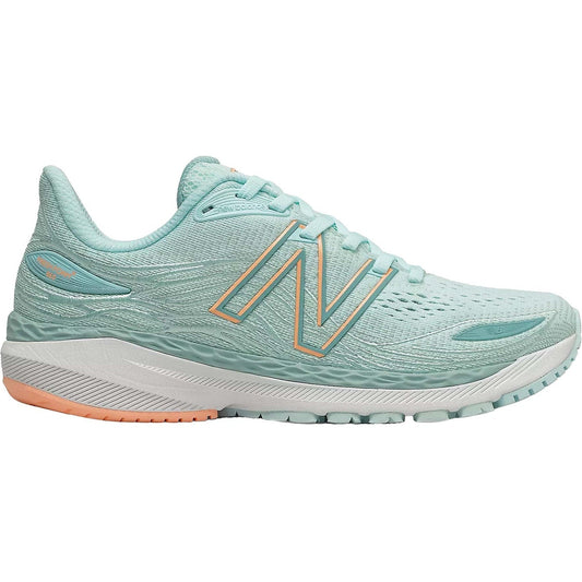 Women's New Balance Fresh Foam X 860v12, Pale Blue Chill/Light Mango, 11 B Medium