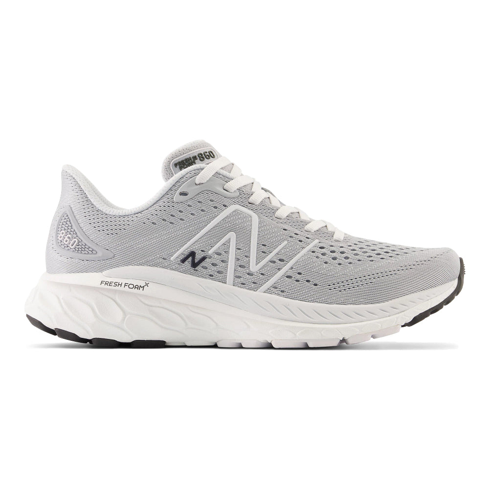 Women's New Balance Fresh Foam X 860v13, Aluminum Grey/Quartz Grey, 7.5 B Medium