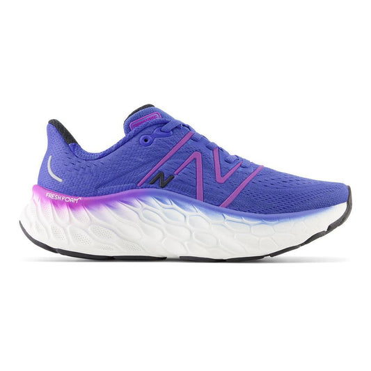 Women's New Balance Fresh Foam X More v4, Marine Blue/Cosmic Rose, 10.5 B Medium