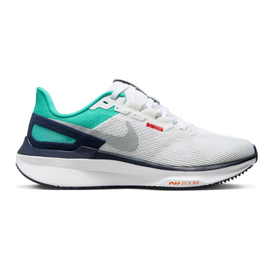 Women's Nike Structure 25, White/Lt Smoke Grey-Clear Jade-Jade Ice, 8 B Medium