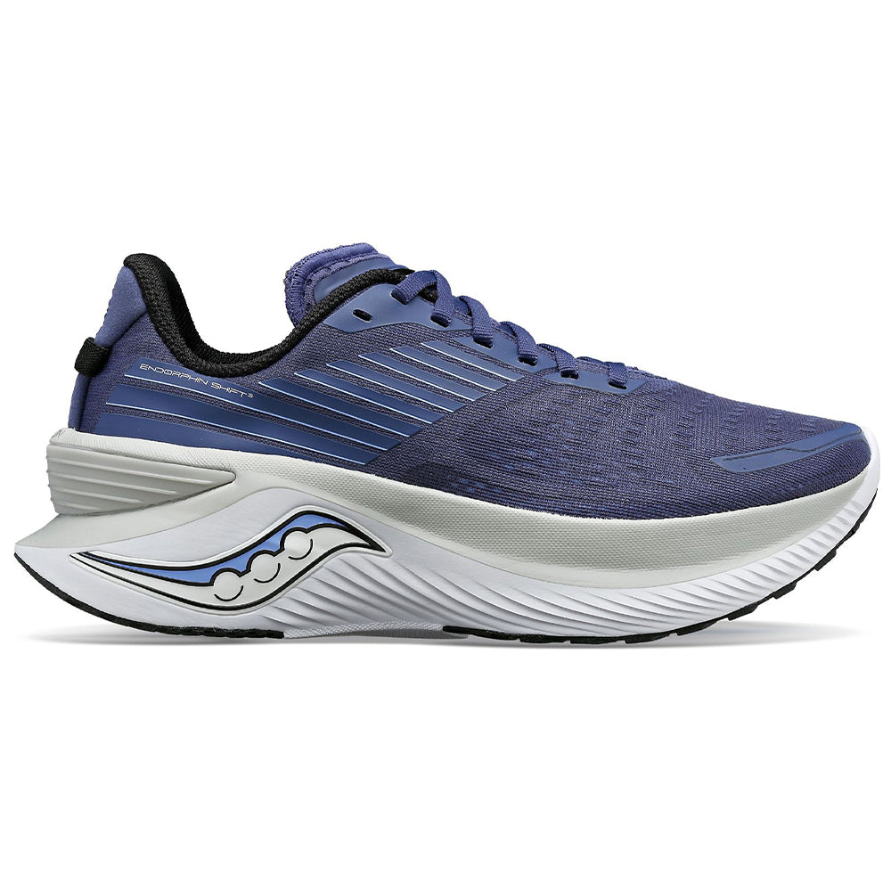 Women's Saucony Endorphin Shift 3, Night/Concrete, 9 B Medium