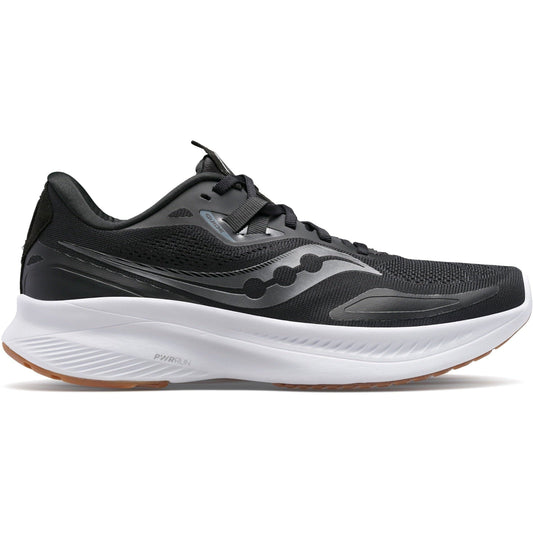 Women's Saucony Guide 15, BLACK/GUM, 7.5 B Medium