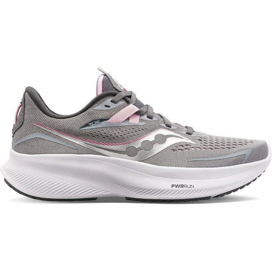 Women's Saucony Ride 15, Alloy/Quartz, 8 D Wide