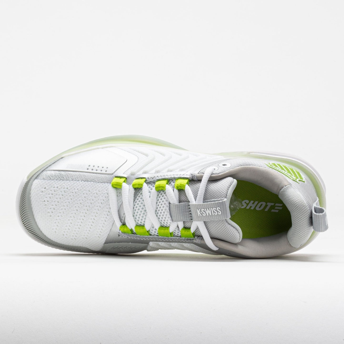 K-Swiss Ultrashot 3 Women's  White/Gray Violet/Lime Green