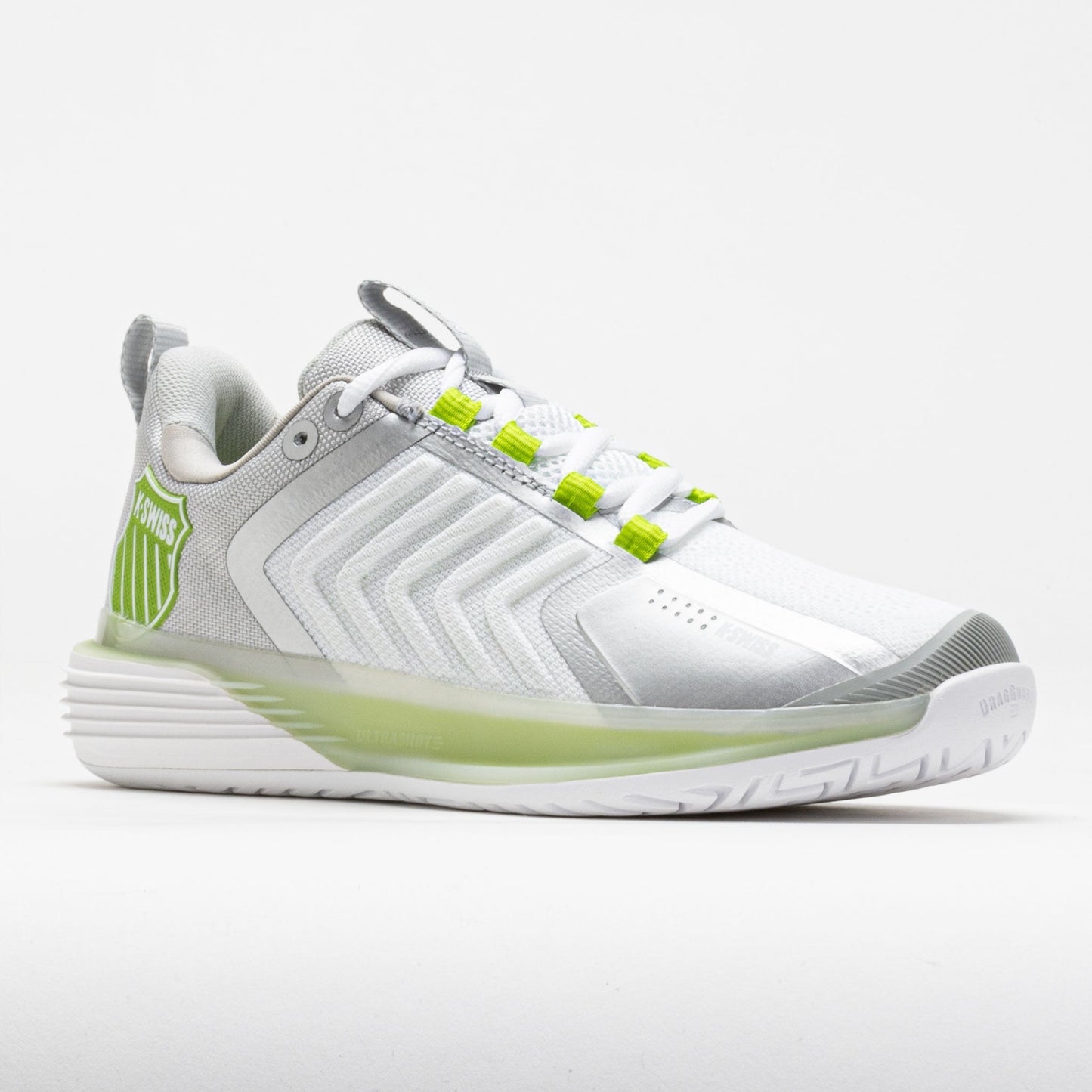 K-Swiss Ultrashot 3 Women's  White/Gray Violet/Lime Green