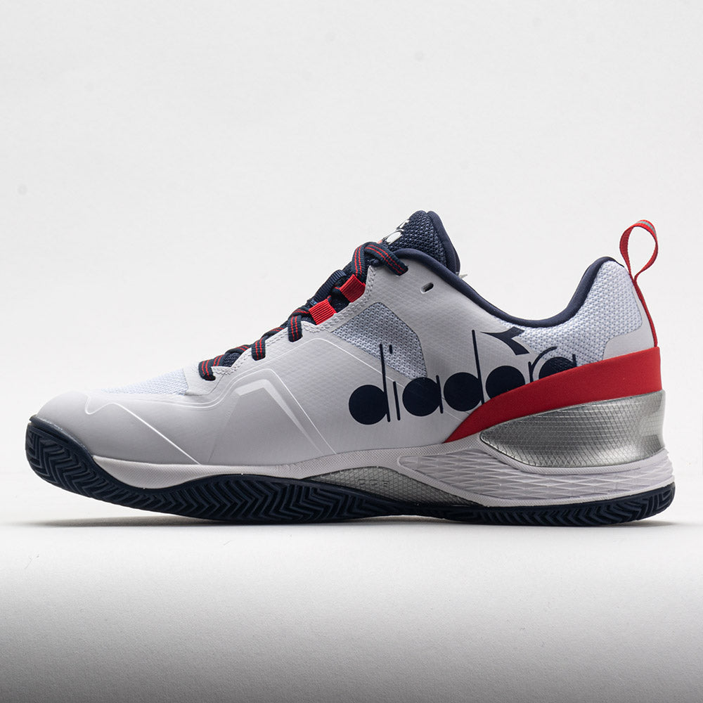 Diadora Blushield Torneo 2 Clay Men's  White/Corsair/Fiery Red