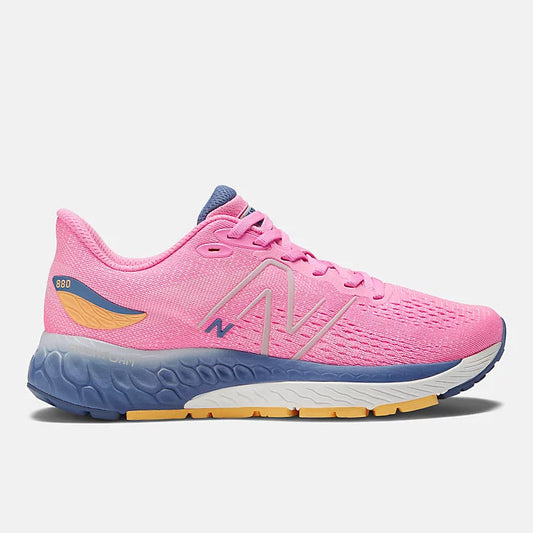 Women's New Balance Fresh Foam X 880v12, Vibrant Pink/Vibrant Apricot/Night Sky, 9 B Medium