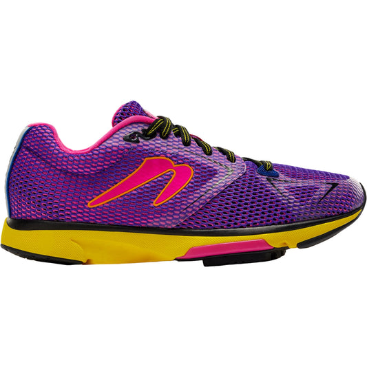 Women's Newton Running Distance 12, Violet/Yellow, 8.5 B Medium