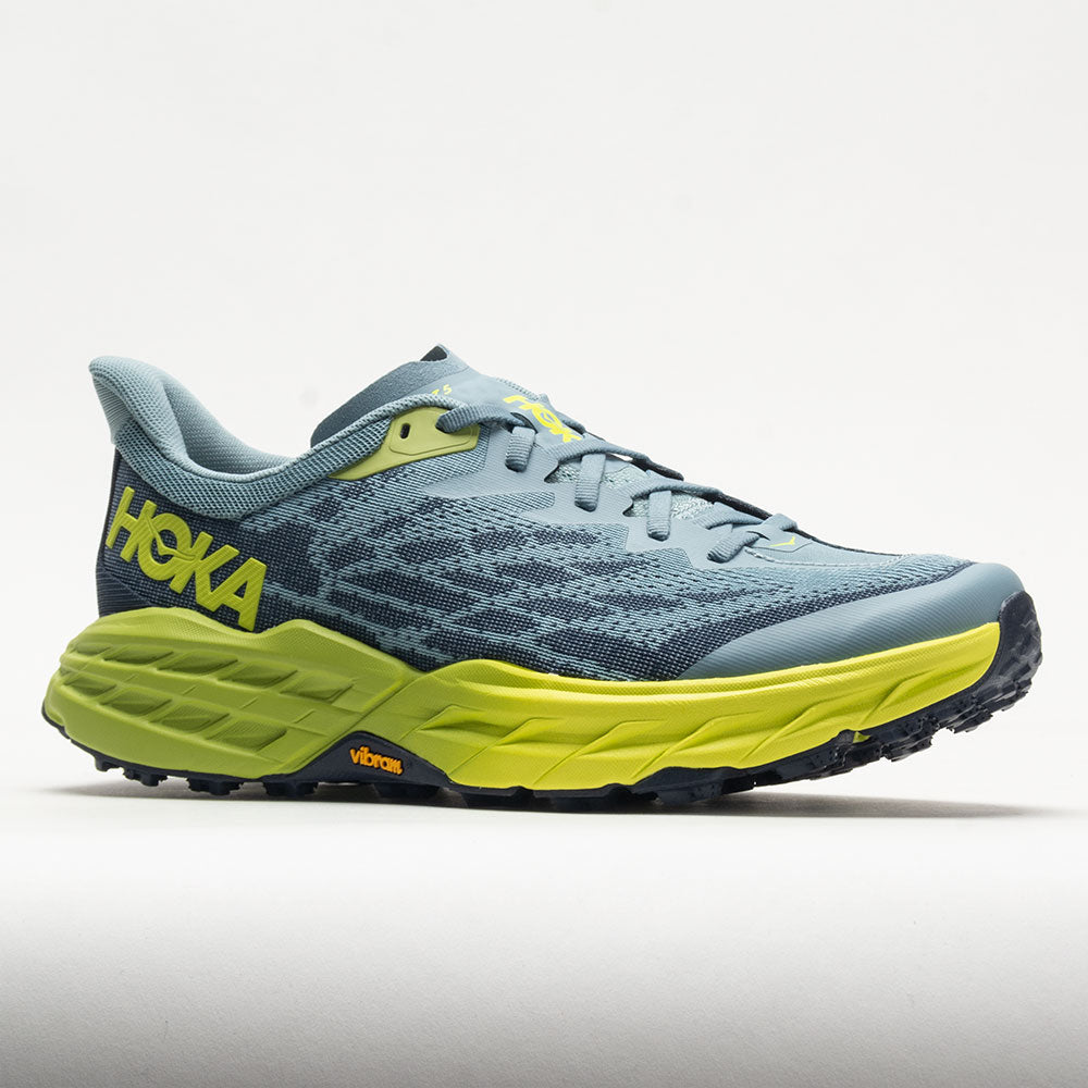 HOKA Speedgoat 5 Men's  Stone Blue/Dark Citron