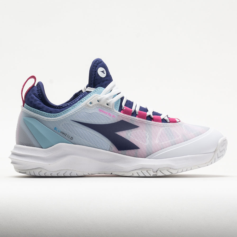 Diadora Speed Blushield Fly 4+ AG Women's  White/Blueprint/Pink Yellow